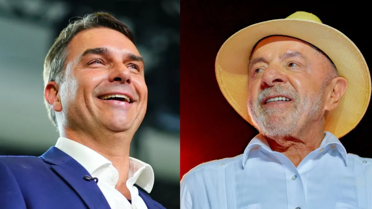 Flávio Bolsonaro e Lula encerram programas na TV com atos de rua